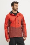 Columbia geaca de ploaie Pouring Adventure barbati, culoarea rosu, 2117171