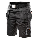 Pantaloni scurti de lucru NEO cu centura si buzunare detasabile, marimea L/52