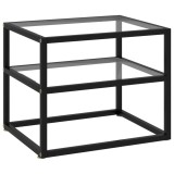 vidaXL Masă consolă, transparent, 50 x 40 x 40 cm, sticlă securizată 322851