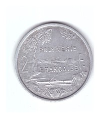 Moneda Polinezia Franceza 2 francs/franci 1979, stare foarte buna, curata