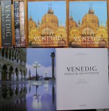 Venetia , arta si arhitectura , 2 volume de lux in etui , coperte panzate