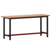 Banc de lucru 180x55x81,5 cm, lemn masiv de fag si metal