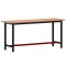 Banc de lucru 180x55x81,5 cm, lemn masiv de fag si metal
