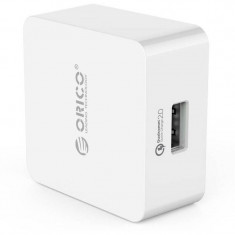 Incarcator retea Orico QCK-1U 18W QC2.0 USB Alb foto