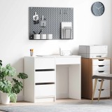 vidaXL Birou cu sertar Alb 90 x 37.5 x 75 cm Lemn compozit 869490