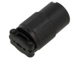 Conector alimentare AC mamă 2P+PE 125VAC 15A pe cablu