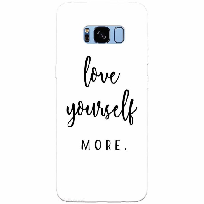 Husa silicon pentru Samsung S8 Plus, Love Yourself More