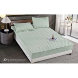 Cumpara ieftin Topper Saltea/Husa de pat matlasata si 2 fete de perne din catifea, cu elastic, model tip topper - SPR501