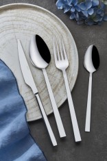 Set tacamuri 24 bucati Olympos24 Crom 21.6x1.8 cm