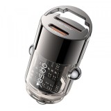 Incarcator Auto Yesido Y68, 30W, 3A, 1 x USB-A - 1 x USB-C, Negru