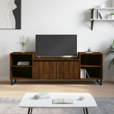 Comodă TV, stejar maro, 160x35x55 cm, lemn prelucrat, vidaXL