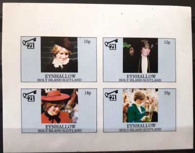 Eynhallow holy island printesa Diana, Lady Diana bloc nedantelata neuzata foto