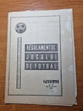Regulamentul Jocului de Fotbal - 8 August 1968, Carte Sport, 16 pagini