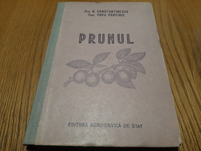 PRUNUL - N. Constantinescu, Popa Porfirie - Editura Agro-Silvica, 1956, 233 p. foto