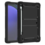 [Pachet 360&Atilde;&sbquo;&Acirc;&deg;] Husa + folie sticla Samsung Galaxy Tab S9 FE Techsuit Rugged TabShell, negru