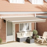 VidaXL Țesătură de &icirc;nlocuire pentru marchiză pentru cadru de 4x2 m Bej