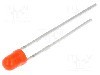 Dioda LED, 3mm, ro&amp;#351;ie, 63...125mcd, 20mA, 1,7...2,4V, EVERLIGHT - 264-10SURD/S530-A3
