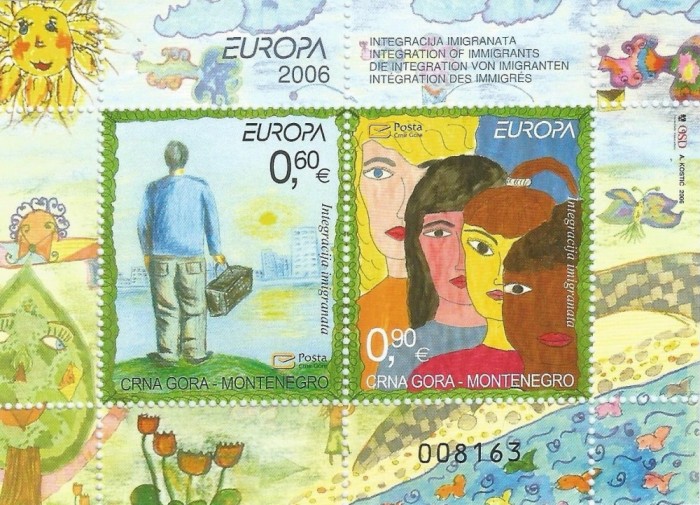 |Muntenegru, bloc, Europa CEPT, 2006, MNH