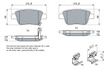 BOSCH 0 986 424 798 set placute frana,frana disc