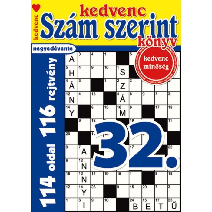 Kedvenc Sz&aacute;m Szerint K&ouml;nyv 32