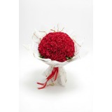 Buchet rosu cu trandafiri parfumati, personalizabil cromatic