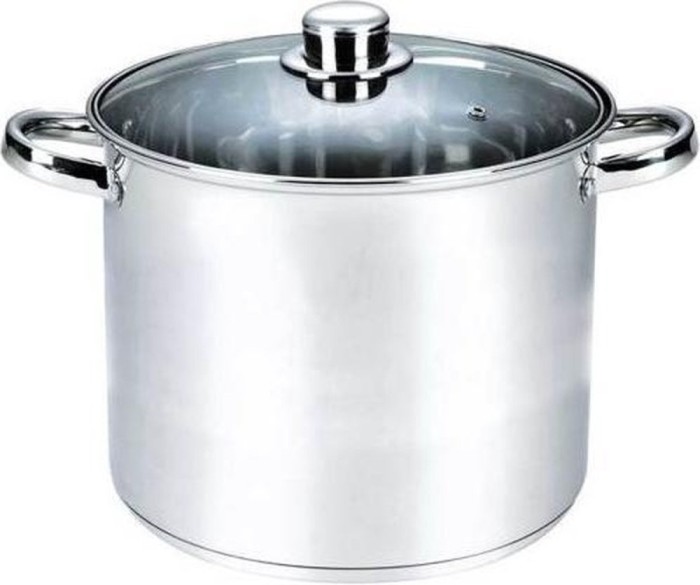 Oala cu capac Michelino XXL, 23 litri, 34 cm, otel inoxidabil, argintiu