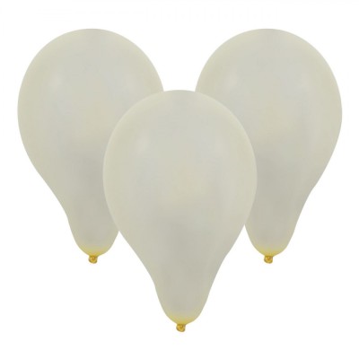 Set Baloane Petrecere, Latex, Alb, 30cm, 10 Bucăți foto