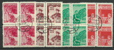 Albania 1959 - 15th eliberare, serie stampilata de 4 foto