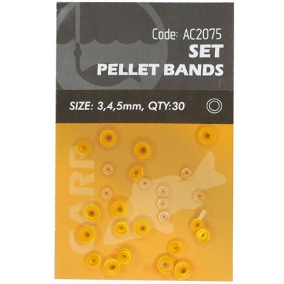 Set Orange Pellet Bands 3,4,5mm, 30buc/plic foto