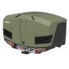 Cutie Portbagaj Carlig Remorcare Towbox V3 Camper Verde 400L, 50kg, 120x75.5x67.5cm, Antifurt, Rabatabila, Mufa 13 Pini (Adaptor 7)