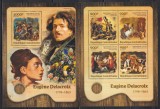Centrafricana 2016 - Picturi de Eugene Delacroix, Bloc+Colita, MNH