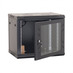 Rack perete 9U 19&amp;#039; 600x600, negru - ASYTECH Networking ASY-9U-6060W SafetyGuard Surveillance foto