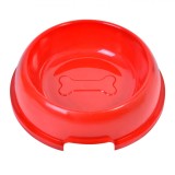 Bol Plastic Animale, Model Rotund, Diametru 20cm, Capacitate 600ml, Roșu, Oem