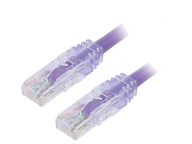 Patch cord UTP 6a 5m violet