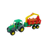 Tractor cu remorca + lemne - Altay, 61x17x25 cm, Polesie