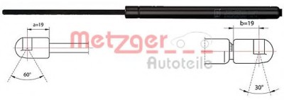 Amortizor portbagaj OPEL ASTRA H GTC (L08) (2005 - 2016) METZGER 2110516 foto