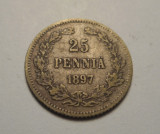 Finlanda 25 Pennia 1897, Europa