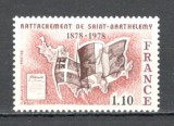 Franta.1978 100 ani reatasarea Insulei St.Barthelemy SF.858