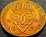 Cumpara ieftin Moneda istorica 5 ORE - SUEDIA, anul 1938 * cod 5084, Europa, Bronz