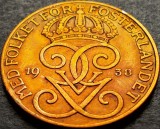 Cumpara ieftin Moneda istorica 5 ORE - SUEDIA, anul 1938 * cod 5084, Europa, Bronz