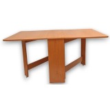 Masa plianta MD1, bucatarie si living, Pal Melaminat, colturi rotunjite, 6 persoane, 160x80x75 cm, fag