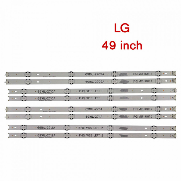 Barete led LG 49&quot; V16.5 ART3 2706 6916L-2705A, 2706A, 2707A, 2708A 8 x 4 leduri