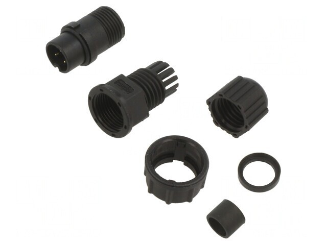 Conector circular mufă B 3 PIN 5A IP67 drept