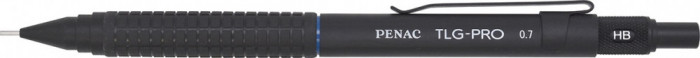 Creion Mecanic Profesional Penac Tlg - Pro, 0.7mm, Metalic Cu Varf Retractabil, Cutie Cadou-negru