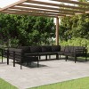 Gossi set mobilier de gradina cu perne, 9 piese, antracit, aluminiu