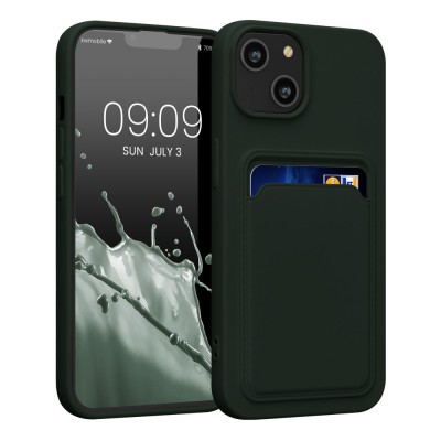 Husa Kwmobile pentru Apple iPhone 14, Silicon, Verde, 59112.80 foto