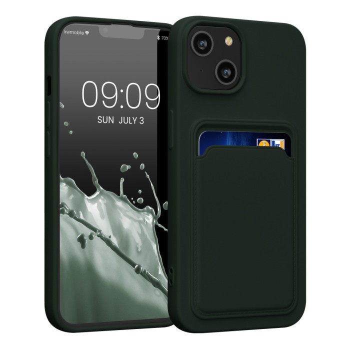 Husa Kwmobile pentru Apple iPhone 14, Silicon, Verde, 59112.80
