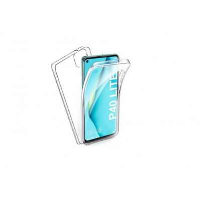 Husa policarbonat si tpu compatibila cu Huawei P40 Lite Transparent fata+spate foto