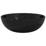 Cumpara ieftin Chiuveta din sticla securizata, negru, 35x12 cm