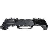 Spoiler bara spate PEUGEOT 208, 06.2019-, cu gauri pentru Senzori de parcare (PDC); Negru stralucitor, modele GT